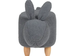 Tamborete Em Tecido Cinzento Bunny