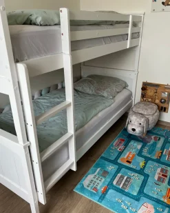 Tamborete Em Tecido Creme Com Arrumação Doggy