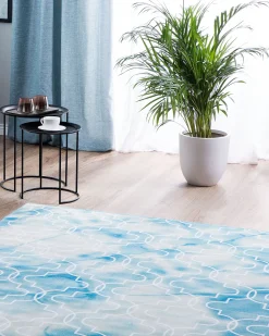 Tapete Azul Claro 140 X 200 Cm Elazig