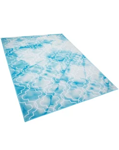 Tapete Azul Claro 140 X 200 Cm Elazig