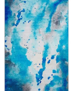 Tapete Azul E Cinzento 160 X 230 Cm Bozat