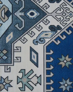 Tapete Azul E Creme 80 X 300 Cm Parvakadli