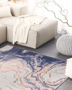 Tapete Azul E Creme 160 X 230 Cm Gebze