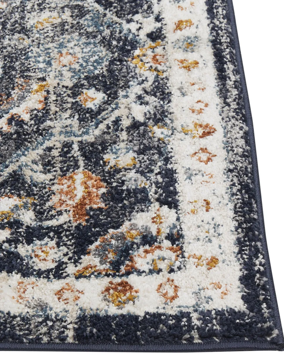 Tapete Azul E Creme 200 X 300 Cm Malishka