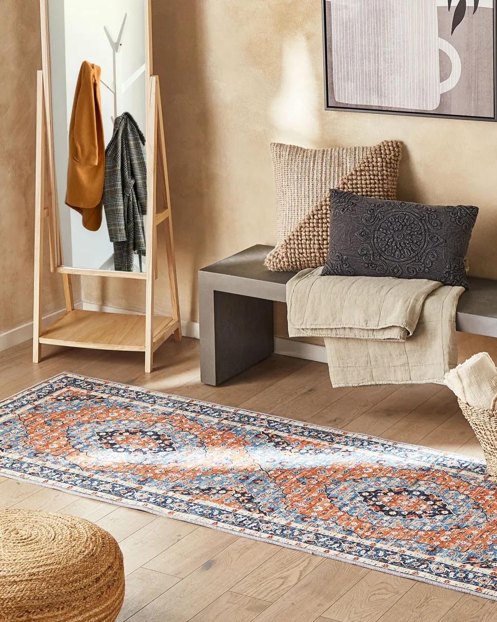 Tapete Azul E Laranja 80 X 300 Midalam