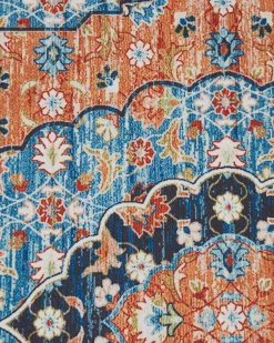 Tapete Azul E Laranja 80 X 300 Midalam