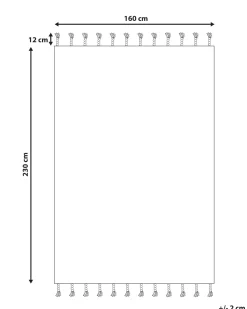 Tapete Branco 160 X 230 Cm Bademli
