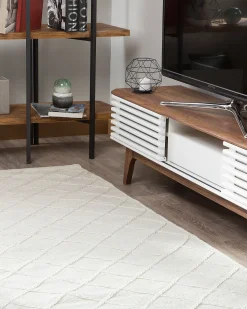 Tapete Branco 160 X 230 Cm Ellek