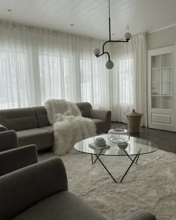 Tapete Branco 200 X 200 Cm Evren