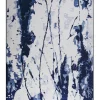 Tapete Branco E Azul 160 X 230 Cm Izmit