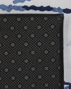 Tapete Branco E Azul 160 X 230 Cm Izmit