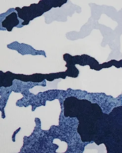 Tapete Branco E Azul 160 X 230 Cm Izmit