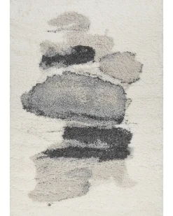 Tapete Branco E Cinzento 160 X 230 Cm Masis