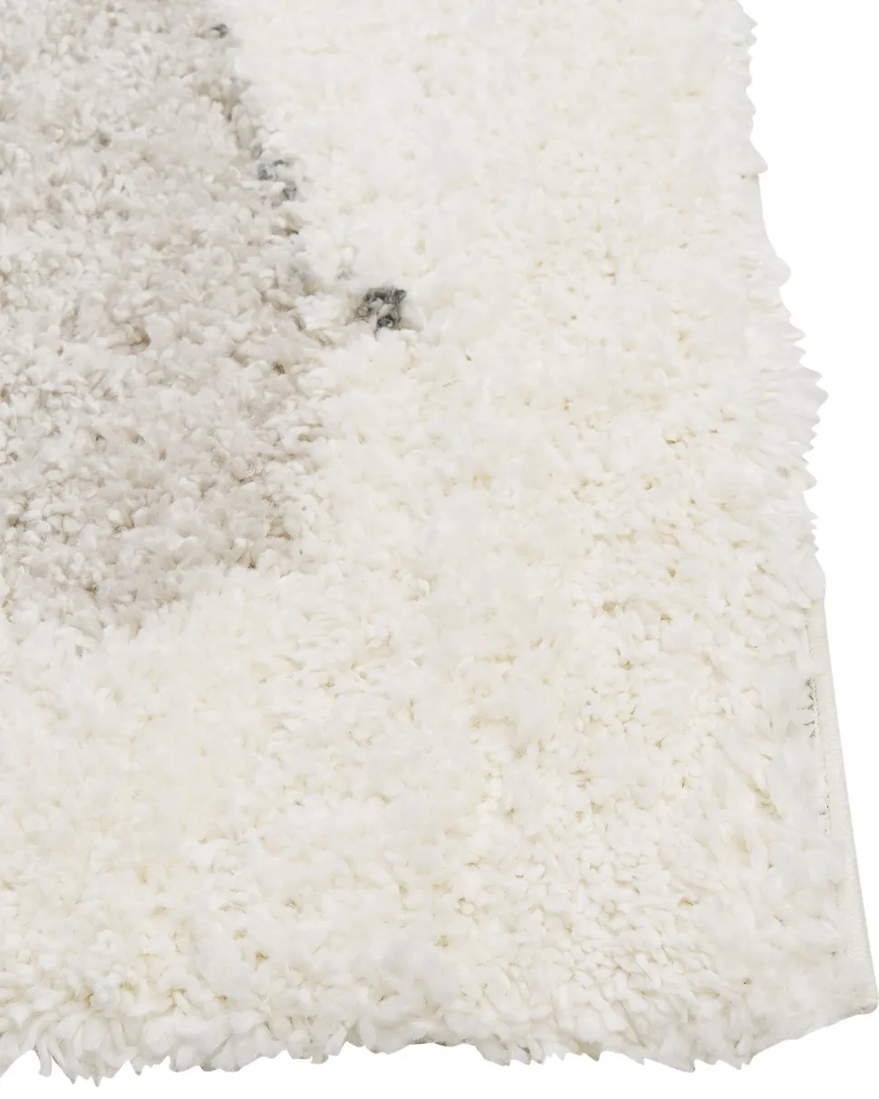 Tapete Branco E Cinzento 160 X 230 Cm Masis