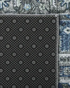 Tapete Cinzento E Azul 80 X 300 Cm Kottar