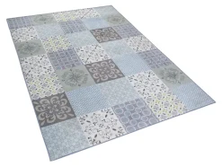Tapete Com Padrao De Mosaico Multicolor 140 X 200 Cm Inkaya