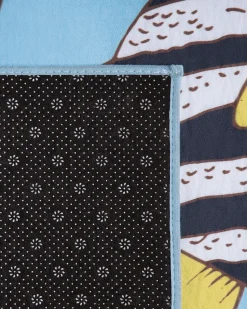 Tapete Com Padrao De Peixes 80 X 140 Cm Fizme