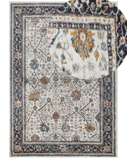 Tapete Creme E Azul 160 X 230 Cm Arates