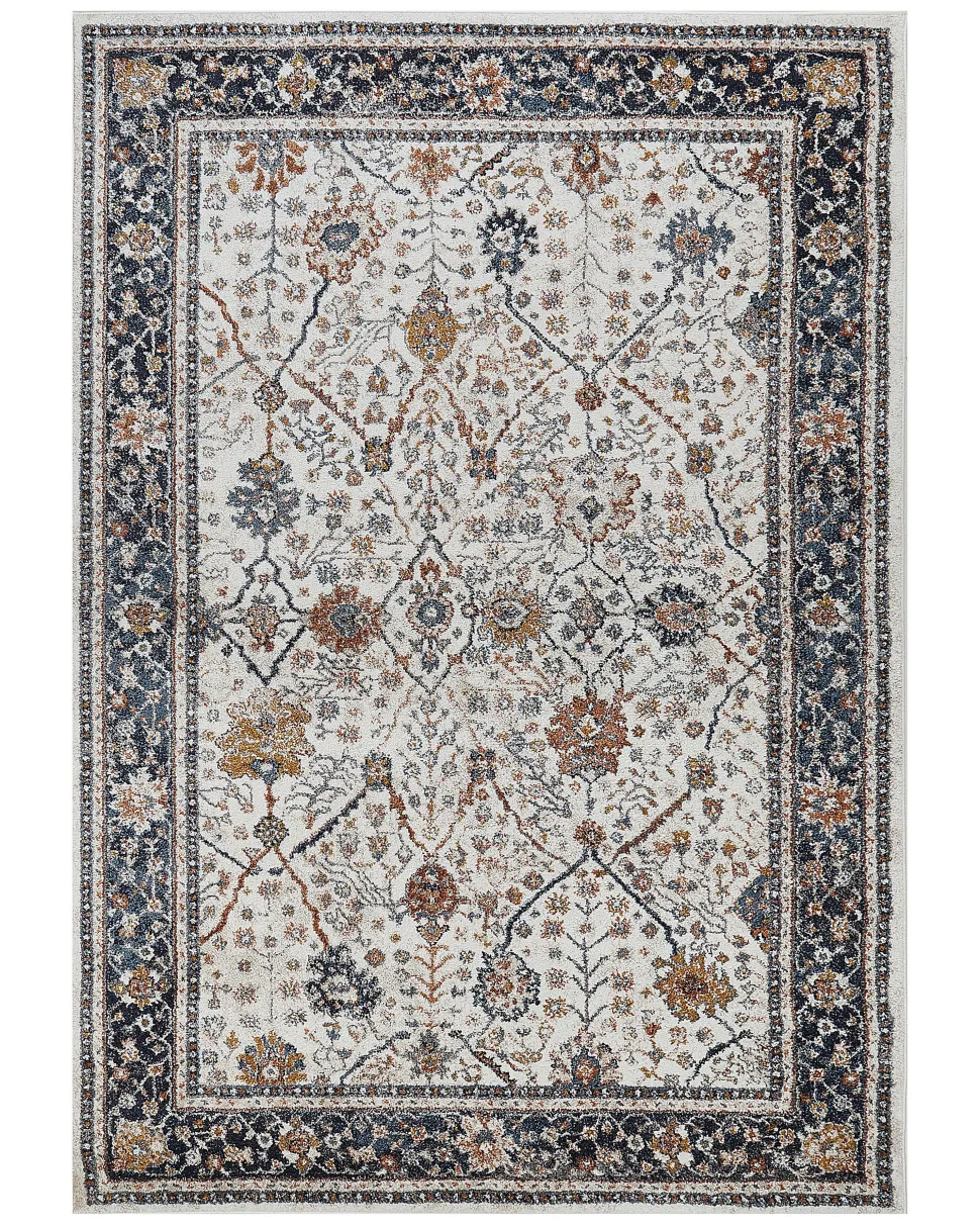 Tapete Creme E Azul 160 X 230 Cm Arates