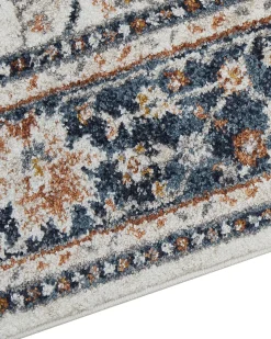 Tapete Creme E Azul 160 X 230 Cm Arates