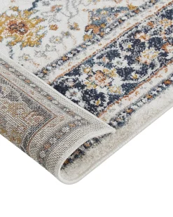 Tapete Creme E Azul 160 X 230 Cm Arates