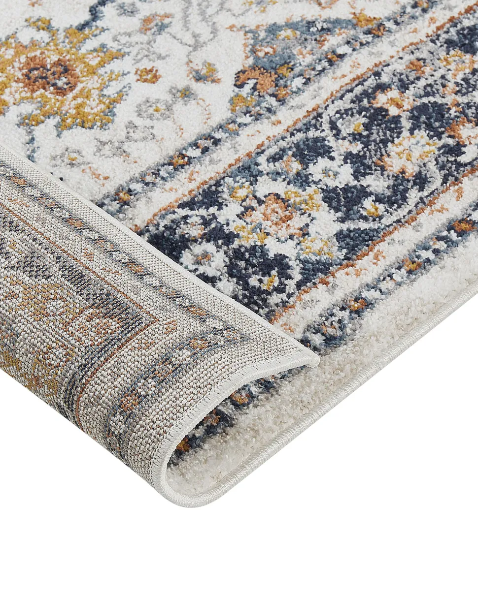 Tapete Creme E Azul 160 X 230 Cm Arates