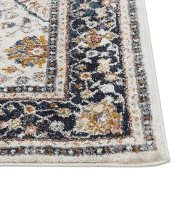 Tapete Creme E Azul 160 X 230 Cm Arates