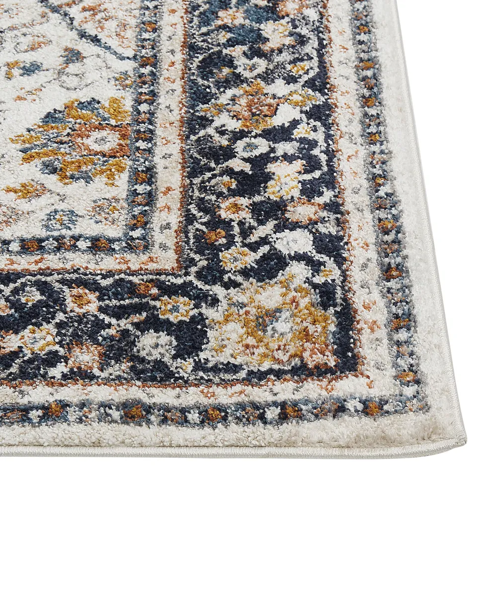 Tapete Creme E Azul 160 X 230 Cm Arates