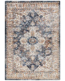 Tapete Creme E Azul 160 X 230 Cm Dvin