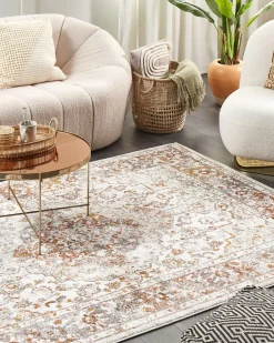 Tapete Creme E Castanho 160 X 230 Cm Vayk