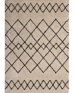 Tapete Creme E Preto 160 X 230 Cm Havsa
