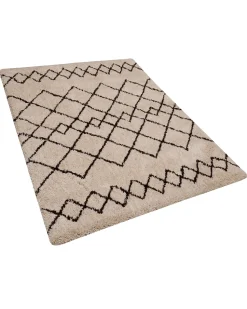 Tapete Creme E Preto 160 X 230 Cm Havsa