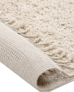 Tapete De Algodao Creme 140 X 200 Cm Bitlis