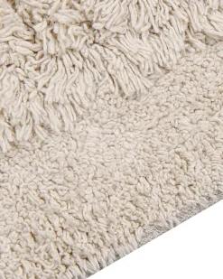 Tapete De Algodao Creme 140 X 200 Cm Bitlis