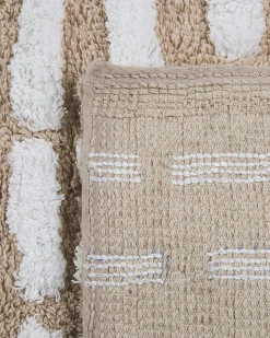 Tapete De Algodao Creme 120 X 180 Cm Ahirli