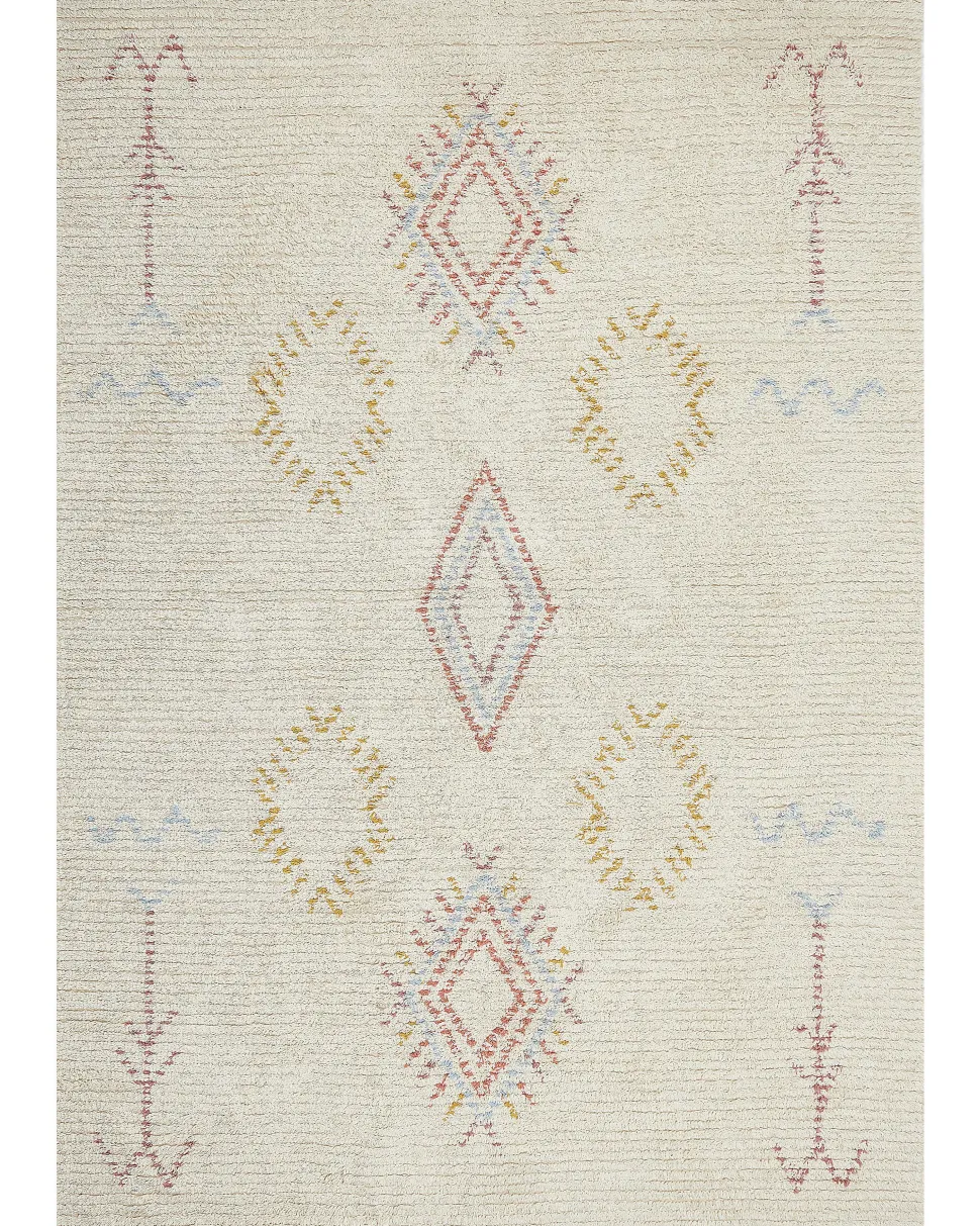 Tapete De Algodao Creme 160 X 230 Cm Bettiah