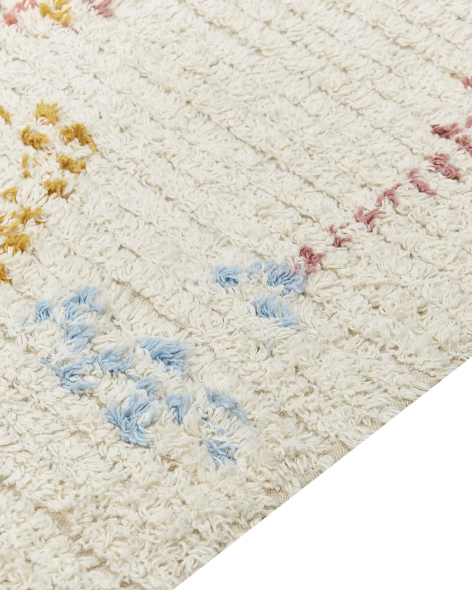 Tapete De Algodao Creme 160 X 230 Cm Bettiah