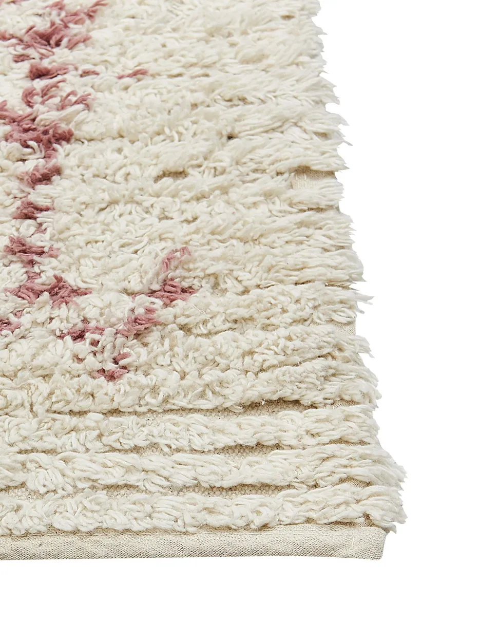 Tapete De Algodao Creme 160 X 230 Cm Bettiah