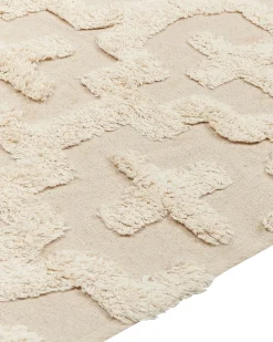 Tapete De Algodao Creme 160 X 230 Cm Itanagar
