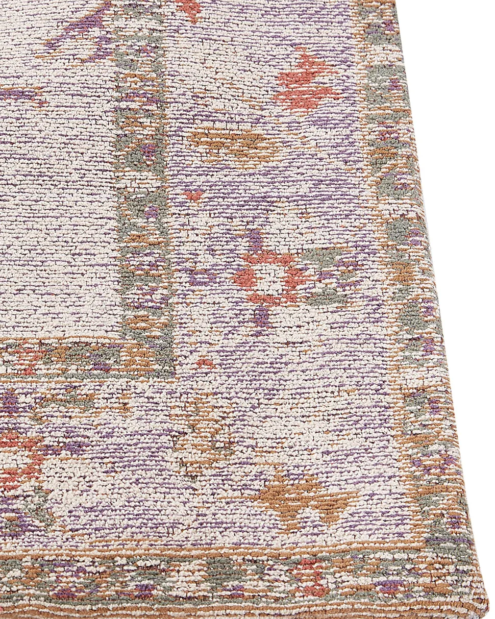 Tapete De Algodao Creme 80 X 300 Cm Yanoba