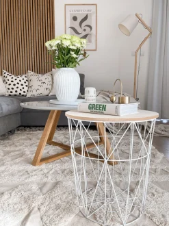 Tapete De Algodao Creme 160 X 230 Cm Didim