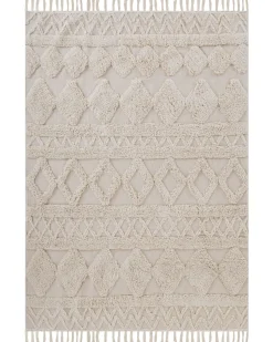 Tapete De Algodao Creme 160 X 230 Cm Didim