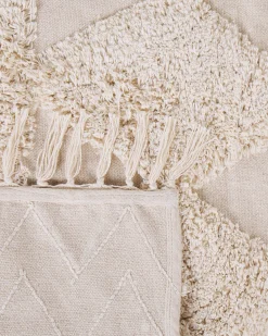Tapete De Algodao Creme 160 X 230 Cm Didim