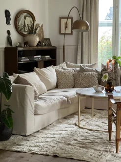 Tapete De Algodao Creme 160 X 230 Cm Didim