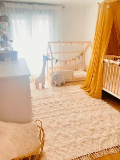 Tapete De Algodao Creme 160 X 230 Cm Didim