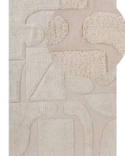 Tapete De Algodao Creme 160 X 230 Cm Diyadin