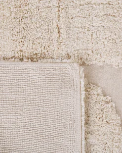 Tapete De Algodao Creme 160 X 230 Cm Diyadin