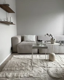 Tapete De Algodao Creme 160 X 230 Cm Diyadin