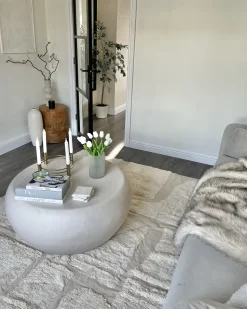 Tapete De Algodao Creme 160 X 230 Cm Diyadin