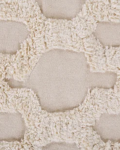 Tapete De Algodao Creme 160 X 230 Cm Suluova